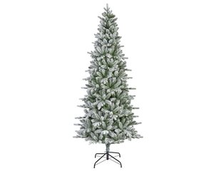 Everlands Killington kunstkerstboom met rijpafwerking - groen/wit - H240/D113 cm