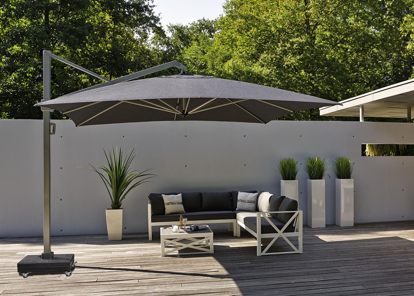 Een Platinum parasol is de parasol van je dromen!