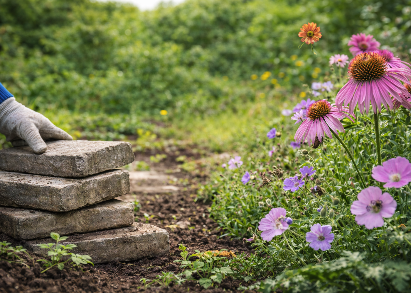 Tegel eruit, inheemse plant erin!