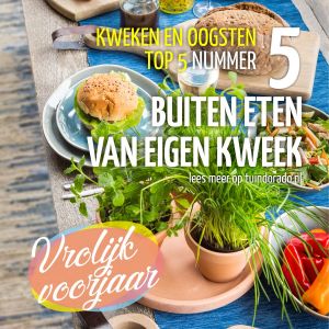 Top 5 kweken en oogsten: 5. buiten eten van eigen kweek!