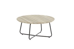 4SO Axel koffietafel rond 73 cm (H 35 cm) teak tafelblad