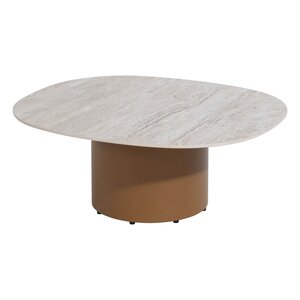 4 Seasons Outdoor Sofie salontafel keramisch travertin 70 x 80 cm (H 30) - afbeelding 2