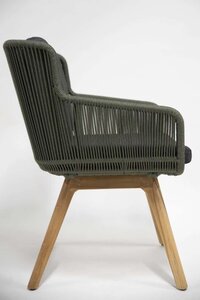 4SO 6x Flores dining groen + Taste 4SO Bel air teak tafel 240 cm - afbeelding 5