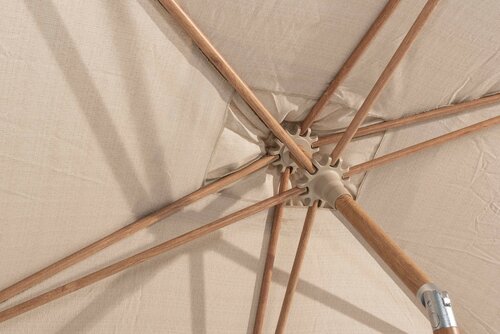 4SO Azzurro 300 cm. Ø zand met houtlook frame - afbeelding 6