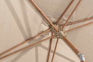 4SO Azzurro 300 cm. Ø zand met houtlook frame - afbeelding 6