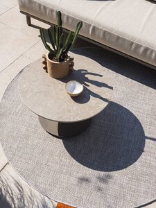 4SO Boaz salontafel met keramisch tafelblad, centrale poot terre 60 cm. Ø (H 35) - afbeelding 3