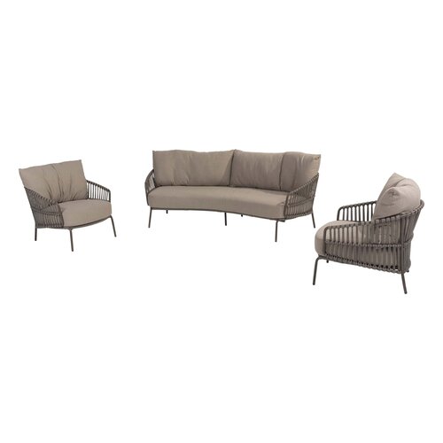 4SO Capalbio loungeset + Boaz CT 60cm rond TERRE - afbeelding 1