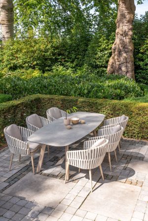4SO Eva dining 6x + Manolo tafel 240x103cm LATTE - afbeelding 4