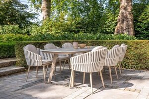 4SO Eva dining 6x + Manolo tafel 240x103cm LATTE - afbeelding 2