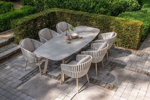 4SO Eva dining 6x + Manolo tafel 240x103cm LATTE - afbeelding 3