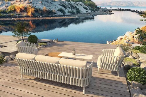 4SO Eva loungeset 3-zit lounge bank + 2x lounge stoel - afbeelding 2