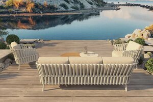 4SO Eva loungeset 3-zit lounge bank + 2x lounge stoel - afbeelding 3