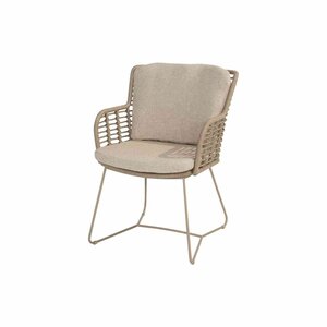 4SO Fabrice dining stoel latte incl. 2 kussens - afbeelding 2