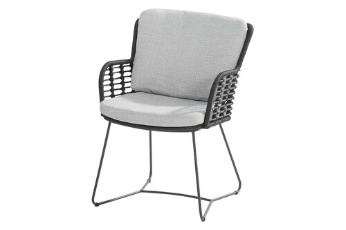 4SO Fabrice diningstoel ANTRACIET 6x + Manolo tafel 240x105cm ANTRACIET - afbeelding 2