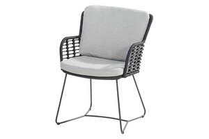 4SO Fabrice diningstoel ANTRACIET 6x + Manolo tafel 240x105cm ANTRACIET - afbeelding 2