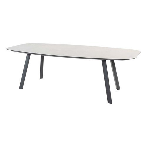 4SO Fabrice diningstoel ANTRACIET 6x + Manolo tafel 240x105cm ANTRACIET - afbeelding 1