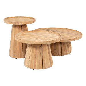 4SO Pablo bijzettafel teak 45 cm. Ø (H 55) - afbeelding 3