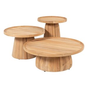 4SO Pablo bijzettafel teak 45 cm. Ø (H 55) - afbeelding 4