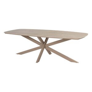 4SO Puccini dining 6x + Prado tafel 240x105cm keramiek LATTE - afbeelding 1
