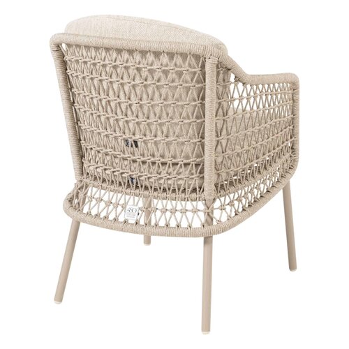 4SO Puccini dining 6x + Prado tafel 240x105cm keramiek LATTE - afbeelding 4