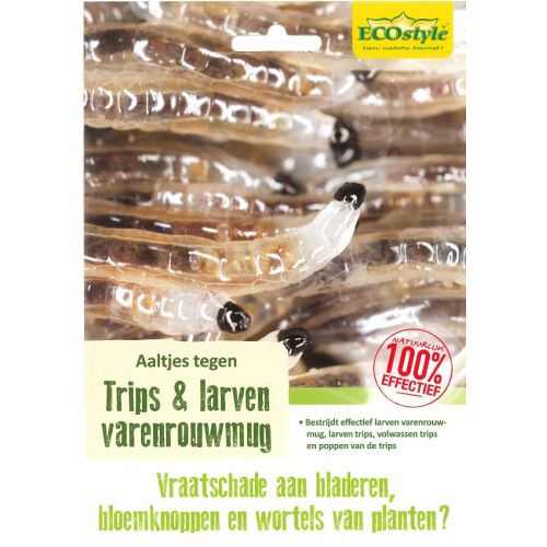 Ecostyle Aaltjes F tegen larven trips 50 mln/ca. 100m2/ > 50 planten - afbeelding 1