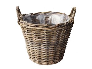 Van der Leeden Aardappelmand d30h23cm antiek grijs - afbeelding 1