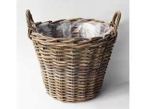 Van der Leeden Aardappelmand d40h30cm antiek grijs - afbeelding 1