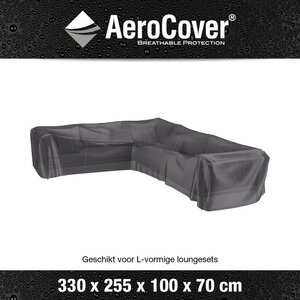 AeroCover beschermhoes loungeset hoekset links 330x255x100xH70 - afbeelding 1