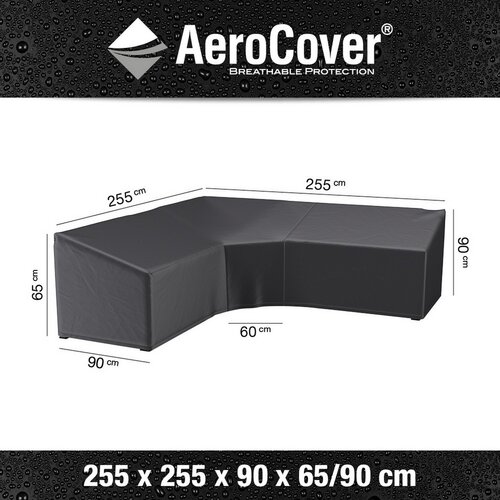 AeroCover beschermhoes loungeset hoekset trapeze 255x255x90xH65/90 - afbeelding 2