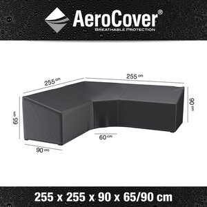 AeroCover beschermhoes loungeset hoekset trapeze 255x255x90xH65/90 - afbeelding 2