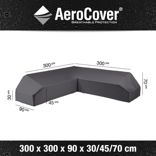 AeroCover beschermhoes Loungeset platformhoes 300x300x90xH30/45/70 - afbeelding 3