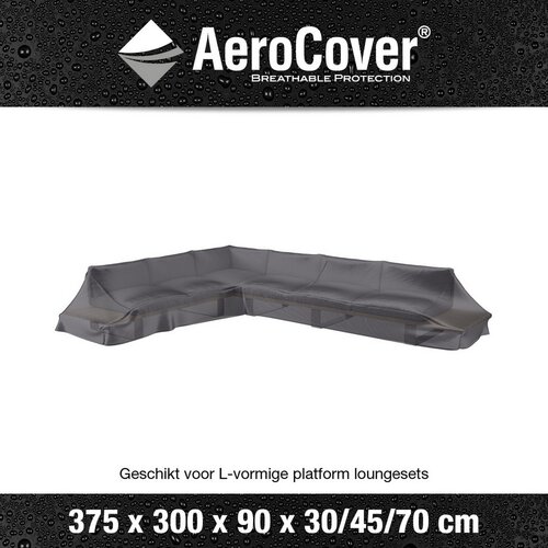 AeroCover beschermhoes Loungeset platformhoes links 375x300x90xH30/45/70 - afbeelding 1