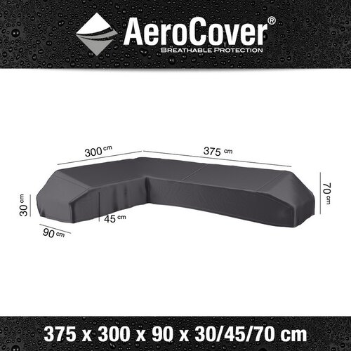 AeroCover beschermhoes Loungeset platformhoes links 375x300x90xH30/45/70 - afbeelding 2