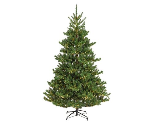 Alba fir prelit dia137-H240cm-3100L groen/warm wit - afbeelding 1