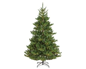 Alba fir prelit dia137-H240cm-3100L groen/warm wit - afbeelding 1