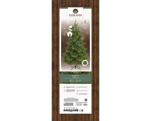 Alba fir prelit dia137-H240cm-3100L groen/warm wit - afbeelding 5