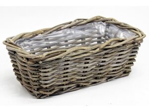 Van der Leeden Bak l40b20h15cm antiek grijs mt2