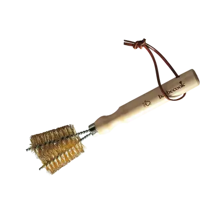 Barbecook 2-koppige roosterborstel uit koper en rubberhout 23cm FSC 100% sgsch-coc-041337