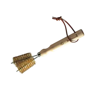 Barbecook 2-koppige roosterborstel uit koper en rubberhout 23cm FSC 100% sgsch-coc-041337