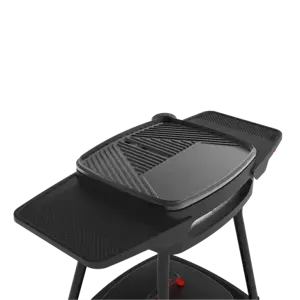 Barbecook Alexia 5111 elektrische barbecue met zijtafels en wielen zwart 84x55x97cm - afbeelding 1