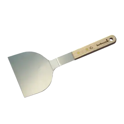 Barbecook hamburgerspatel uit rvs en rubberhout 30cm FSC 100% sgsch-coc-041337
