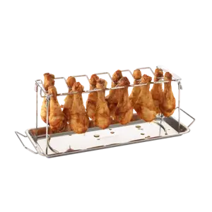 Barbecook rek voor 12 drumsticks uit rvs 37.5x15.5x2cm