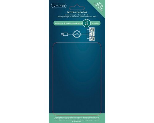 Lumineo objects Batterijvervang zwart L300cm - afbeelding 1