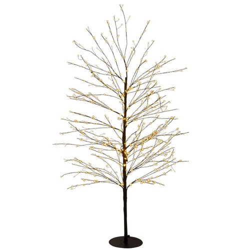 Boom 1000 LED flash klassiek warm wit IP44 trafo hoogte 150 cm zwart – timer en dimmer - afbeelding 1