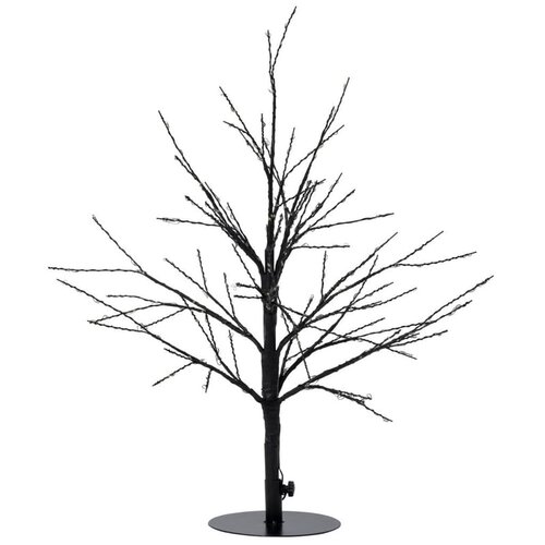 Boom 240 LED flash klassiek warm wit IP44 trafo hoogte 60 cm zwart – timer en dimmer - afbeelding 2