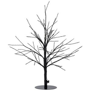 Boom 240 LED flash klassiek warm wit IP44 trafo hoogte 60 cm zwart – timer en dimmer - afbeelding 2