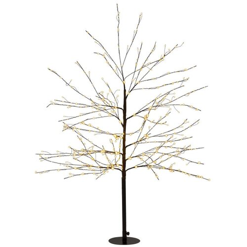 Boom 600 LED flash klassiek warm wit IP44 trafo hoogte 120 cm zwart- – timer en dimmer - afbeelding 1