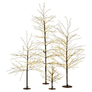 Boom 600 LED flash klassiek warm wit IP44 trafo hoogte 120 cm zwart- – timer en dimmer - afbeelding 3