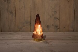 Boom glas bordeaux/gd h24.5cm bo