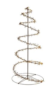 Boom swirl cluster 684 LED IP44 trafo met timer en dimmer hoogte 1.6 m klassiek warm wit